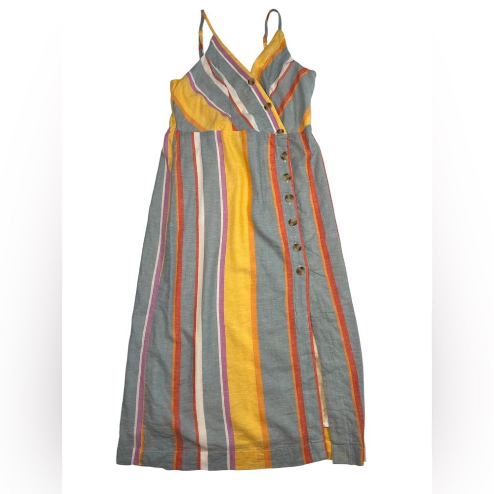 NWT Sandy & Sid Striped Button Dress Size L